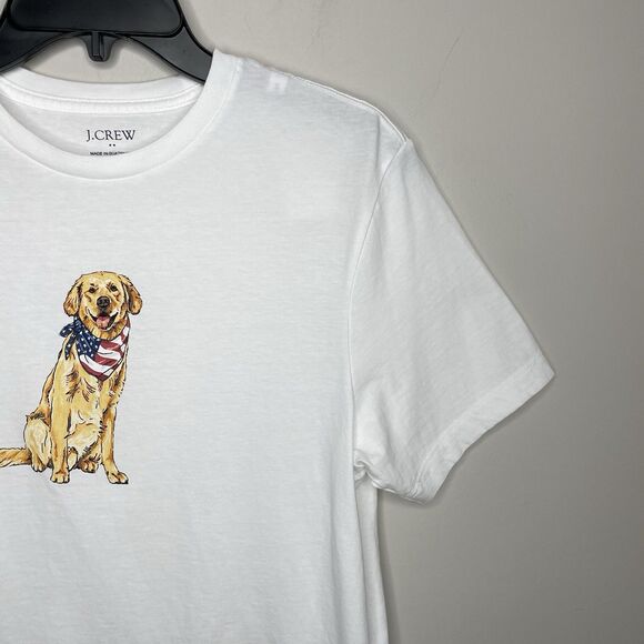 J.CREW Collector Tee Men S Patriotic Golden Retriever NEW Graphic Shirt BZ149 - Picture 2 of 10
